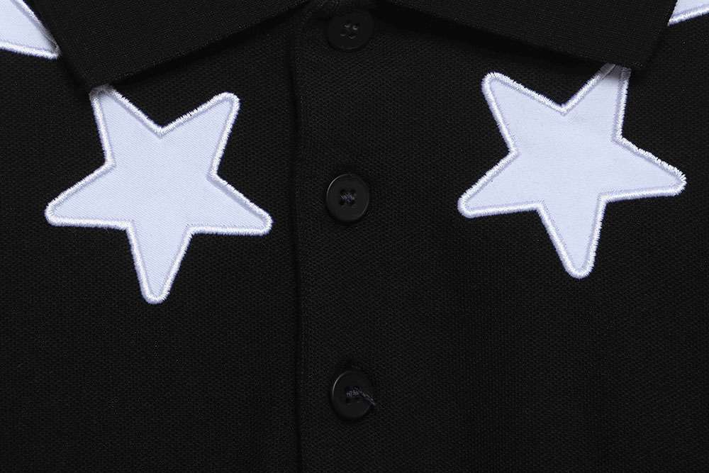 Givenchy neckline star embroidery POLO TSK1