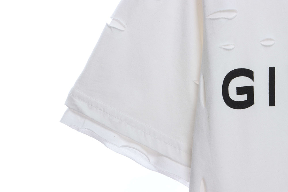 Givenchy ripped fake two piece short sleeves