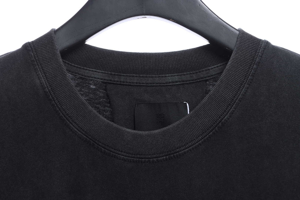 Givenchy Washed Letter Embroidered Short Sleeves