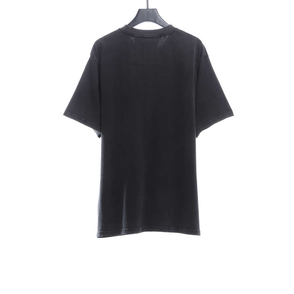 Givenchy Washed Letter Embroidered Short Sleeves