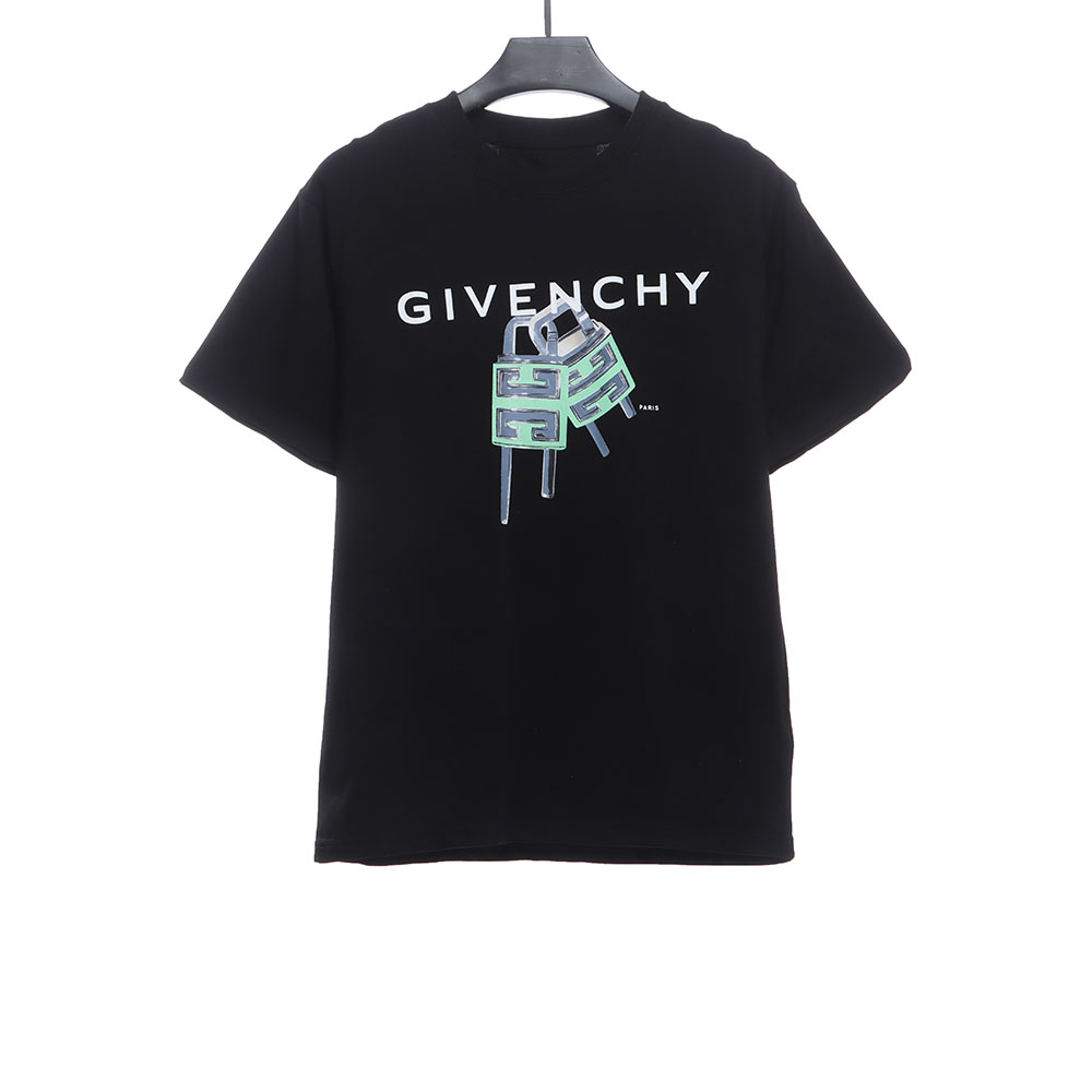 Givenchy Lock Letter Print Short Sleeve TSK1