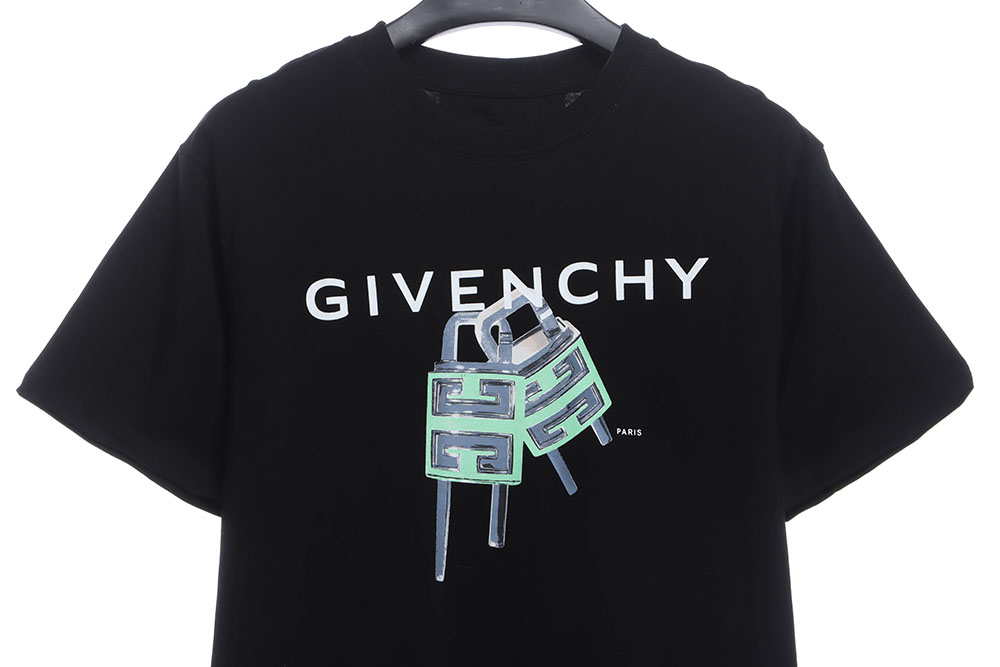 Givenchy Lock Letter Print Short Sleeve TSK1
