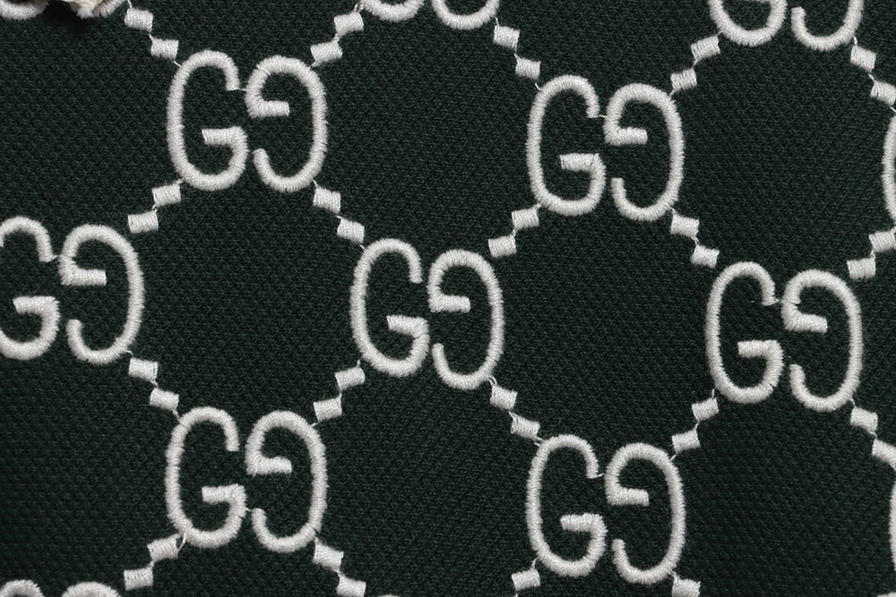 Gucci full pattern double G embroidery jacquard POLO shirt TSK7