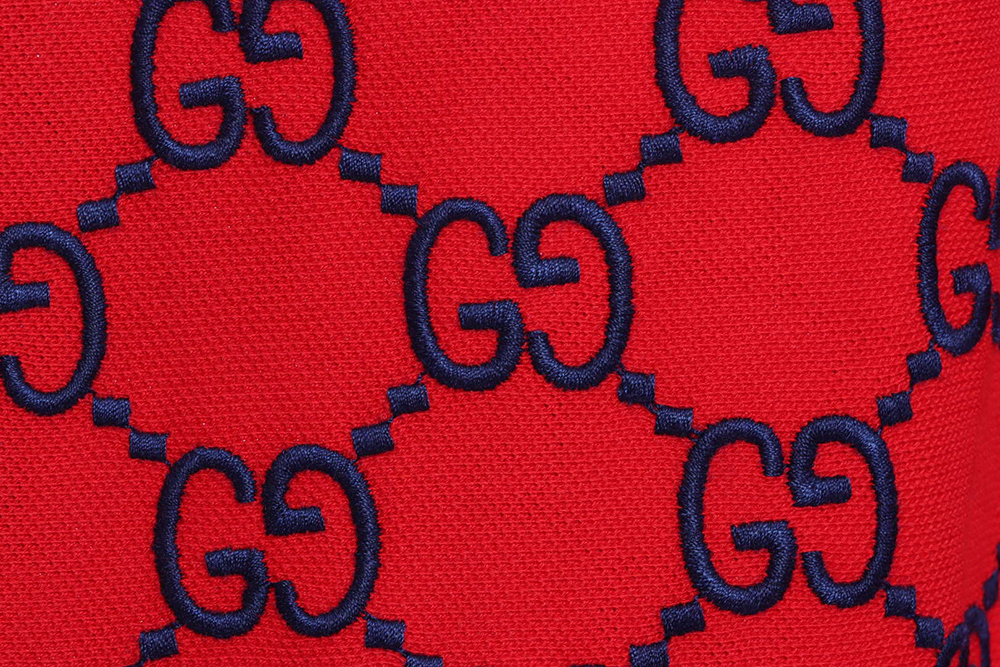 Gucci Full Pattern Double G Embroidered Jacquard POLO Shirt TSK8