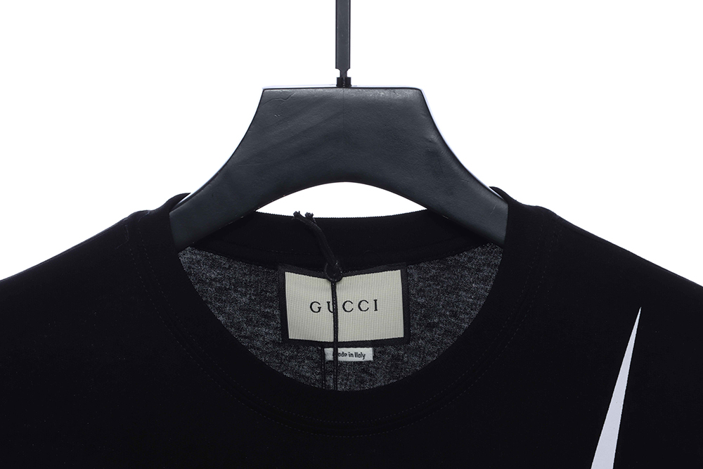 Gucci Color Block Lightning Print Short Sleeve
