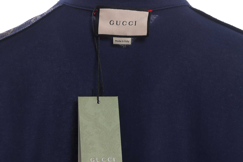 Gucci silk jacquard stitching POLO