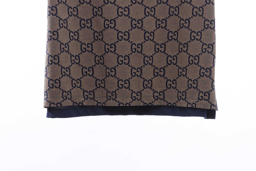 Gucci silk jacquard stitching POLO