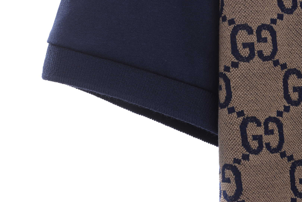 Gucci silk jacquard stitching POLO