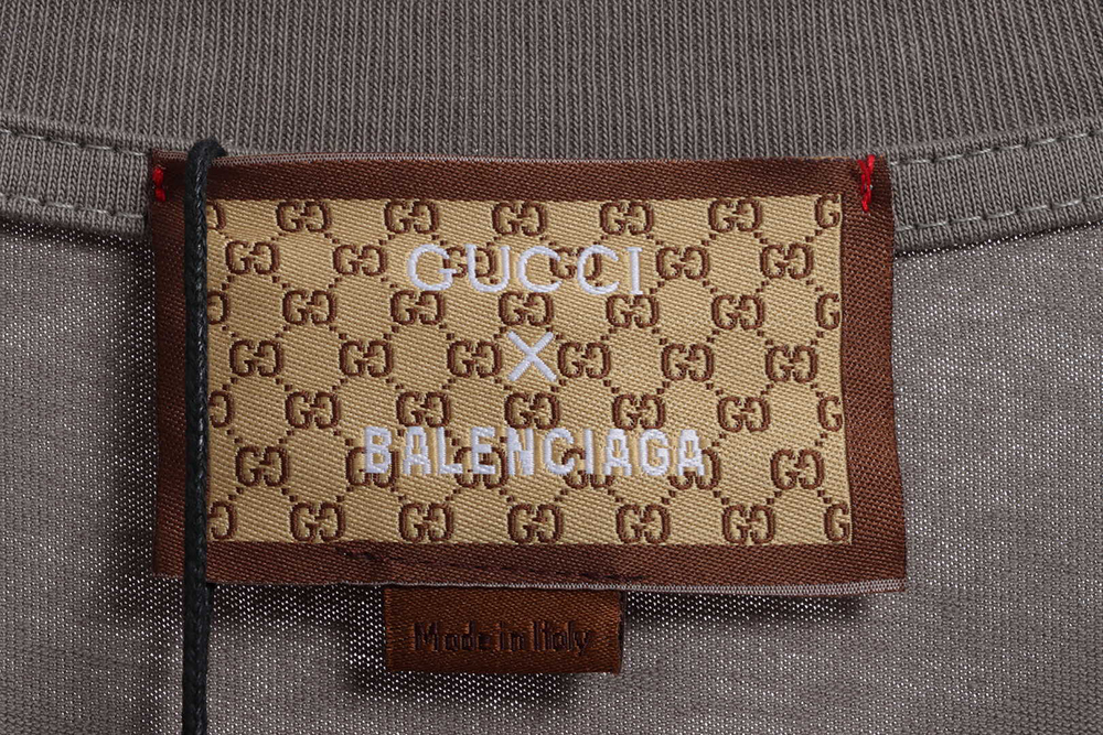 GUCCI joint Balenciaga paint printing short sleeve TSK1