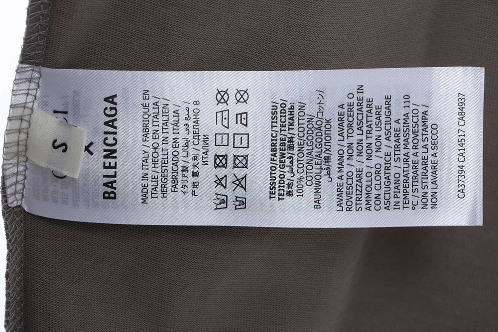 GUCCI joint Balenciaga paint printing short sleeve TSK1