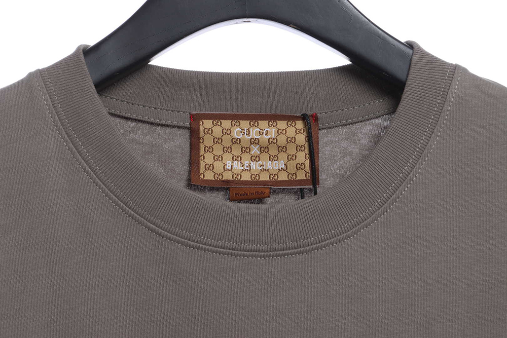 GUCCI joint Balenciaga paint printing short sleeve TSK1