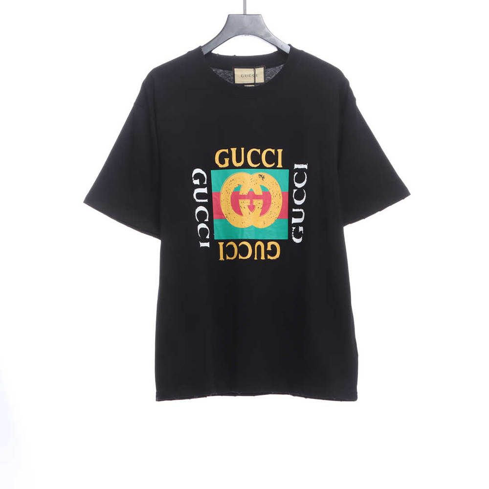 Gucci square print short sleeve TSK1