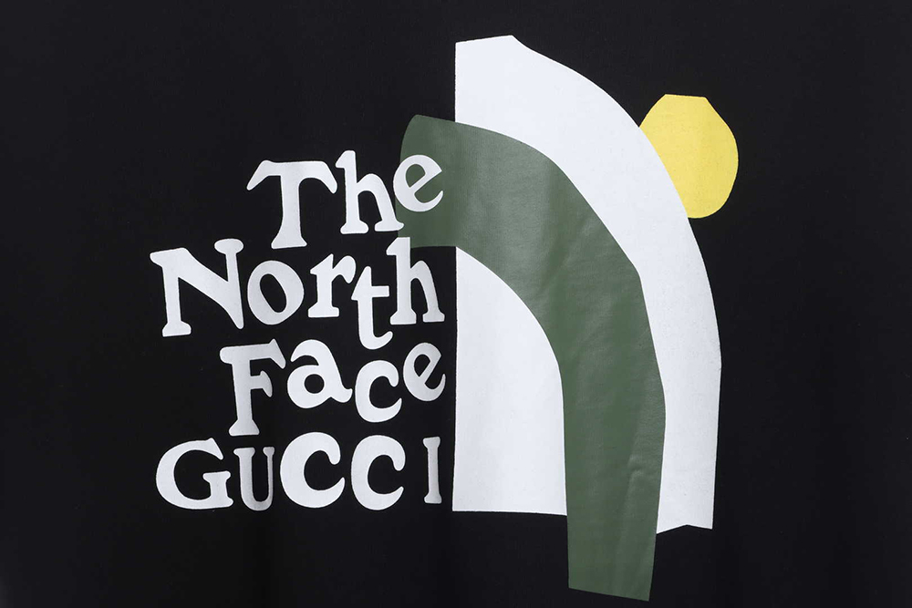 Gucci Collaboration North Face Graffiti Logo Short Sleeve TSK1