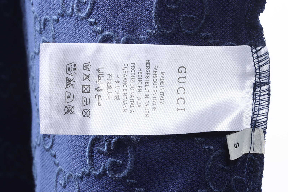 Gucci full pattern double G embroidery jacquard POLO shirt TSK1