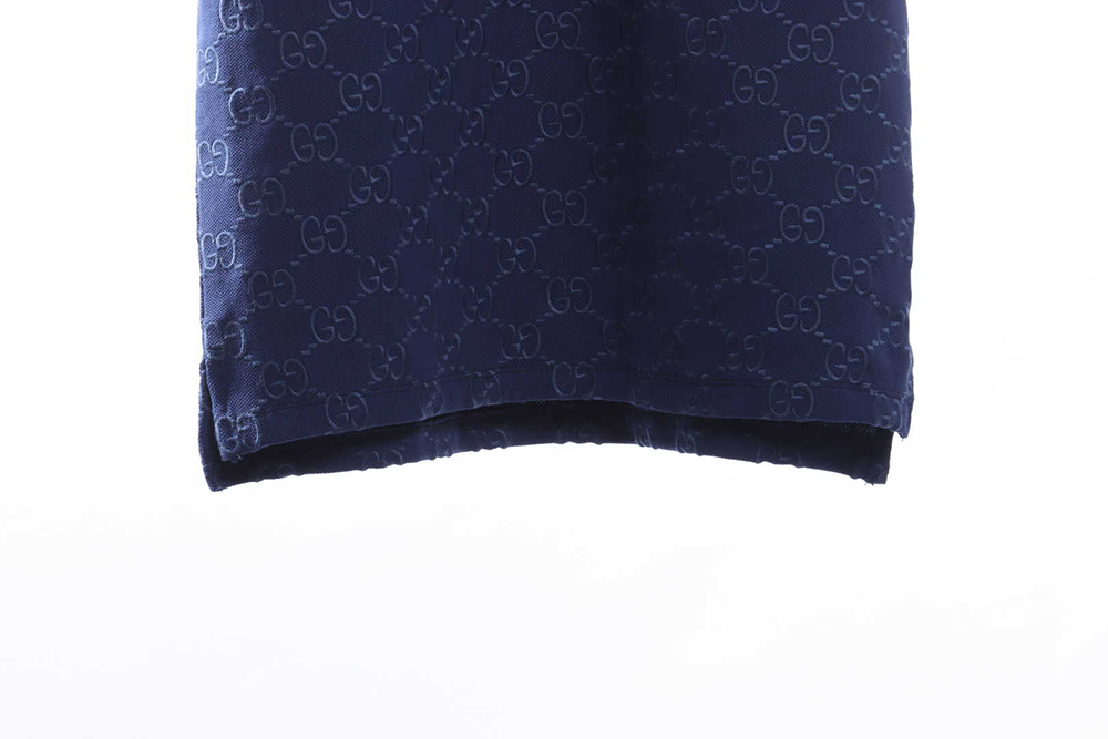 Gucci full pattern double G embroidery jacquard POLO shirt TSK1