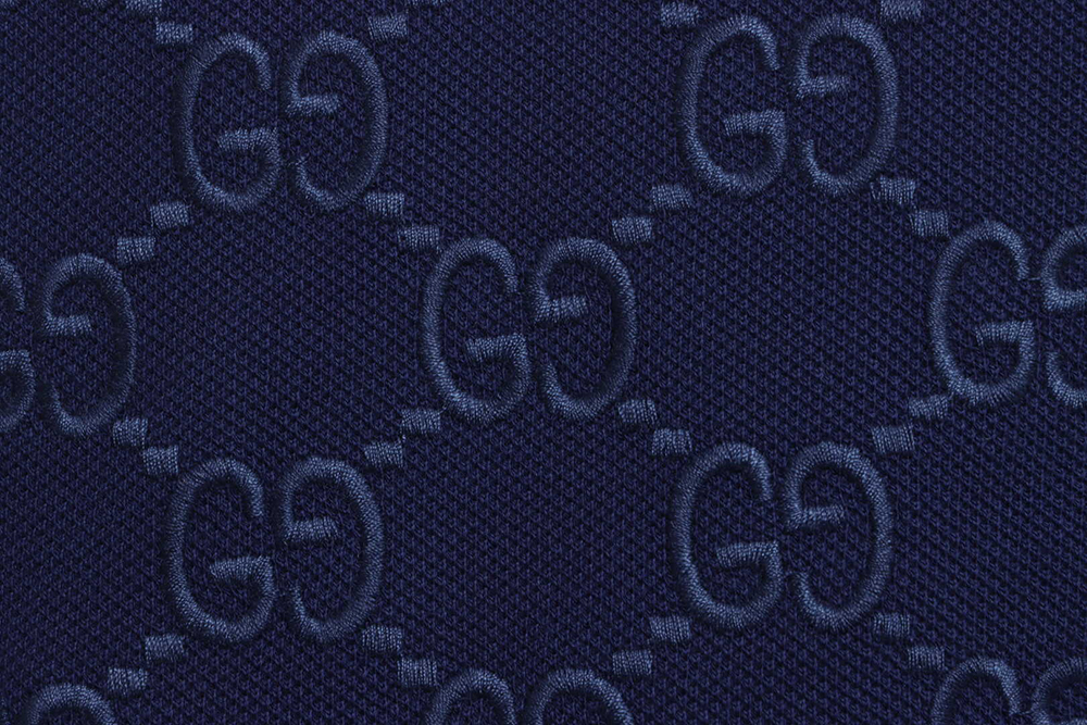 Gucci full pattern double G embroidery jacquard POLO shirt TSK1