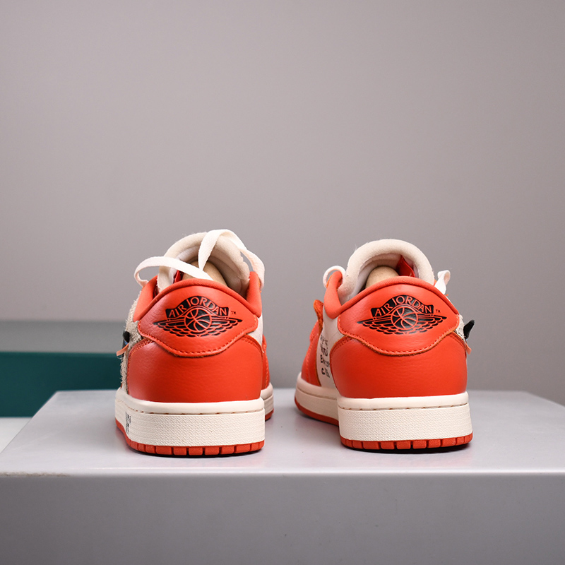 OFF-WHITE X AIR JORDAN 1 LOW ''CHICAGO'' CUSTOM