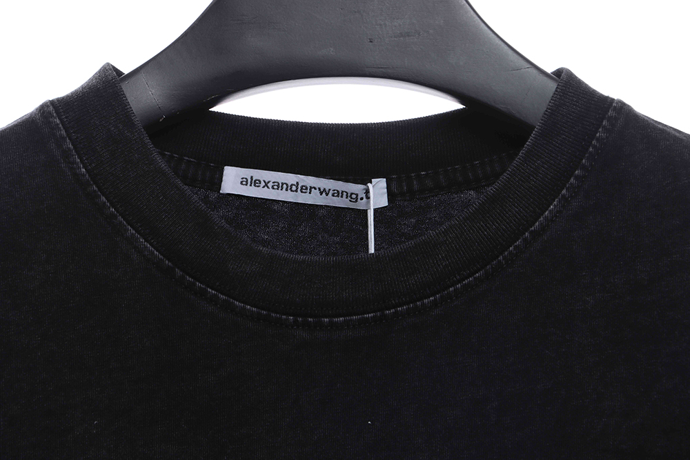 Alexander Wang Washed Small Letter Foam Short Sleeve TSK1