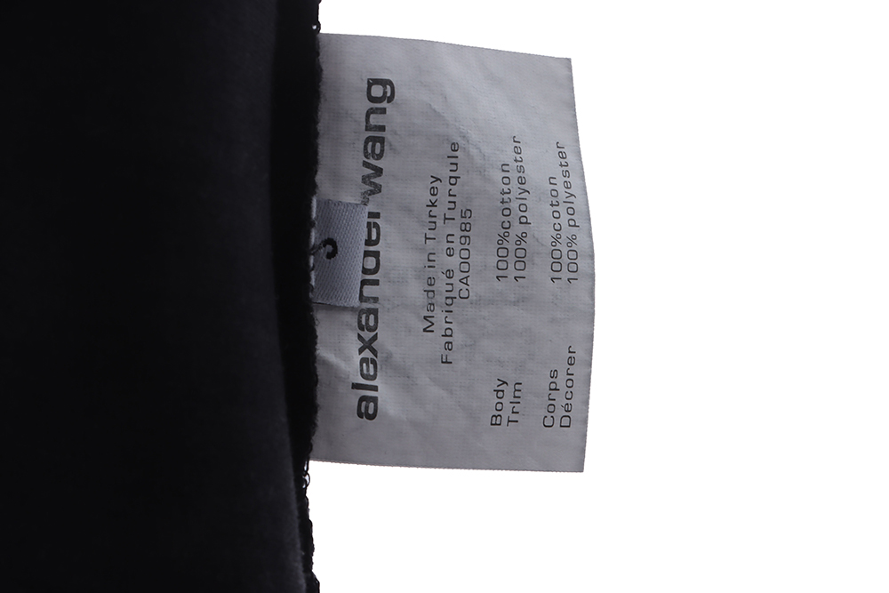 Alexander Wang Washed Small Letter Foam Short Sleeve TSK1