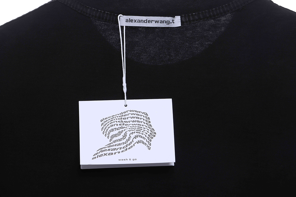 Alexander Wang Washed Small Letter Foam Short Sleeve TSK1