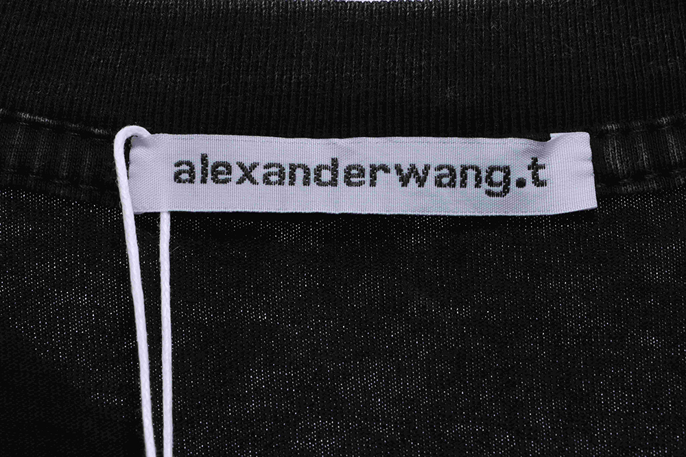 Alexander Wang Washed Small Letter Foam Short Sleeve TSK1