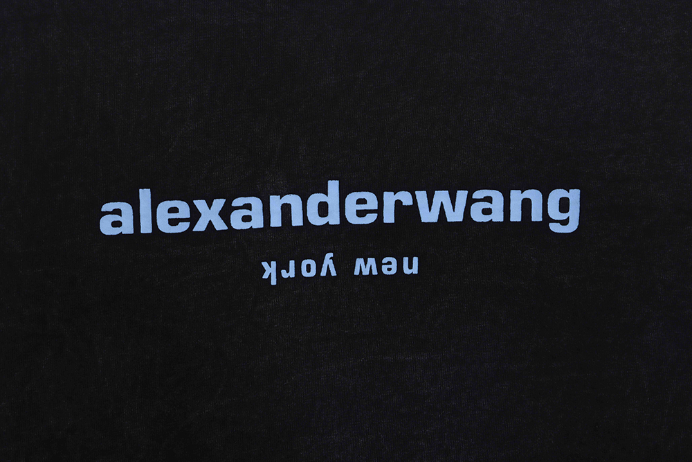 Alexander Wang Washed Small Letter Foam Short Sleeves