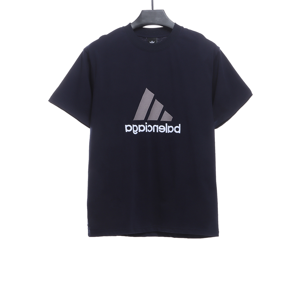 Balenciaga Joint AD Embroidered Logo Short Sleeves