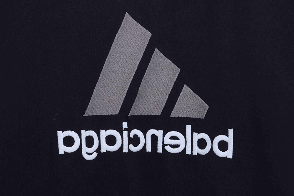 Balenciaga Joint AD Embroidered Logo Short Sleeves