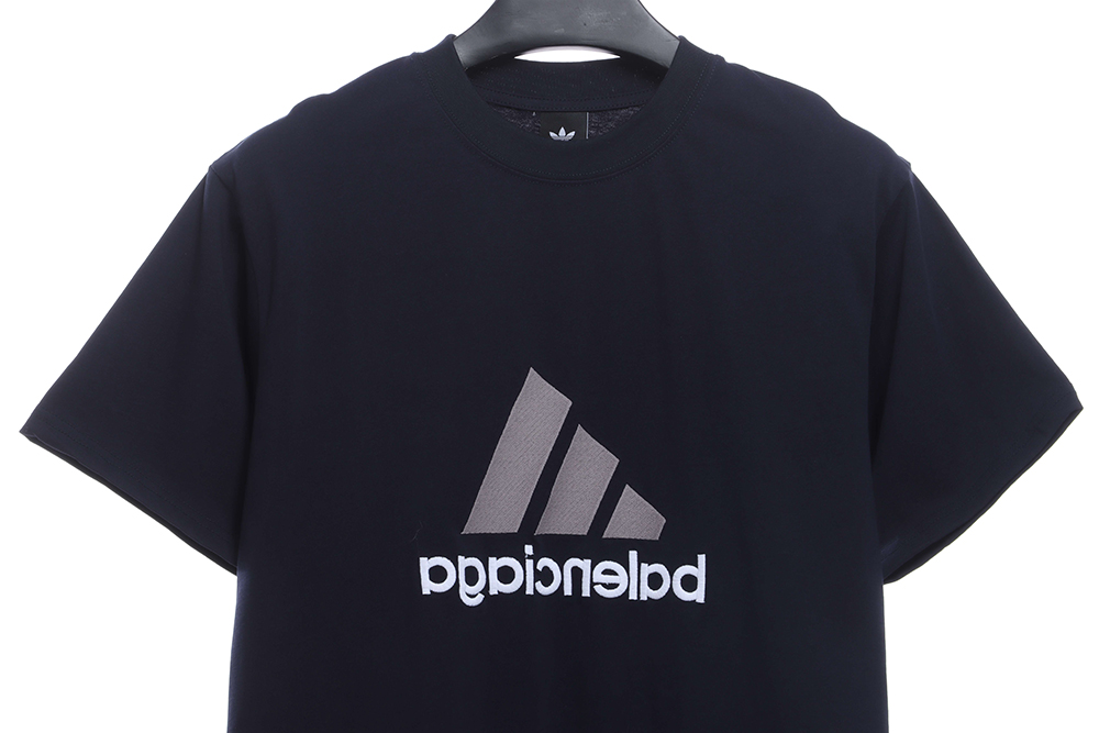 Balenciaga Joint AD Embroidered Logo Short Sleeves