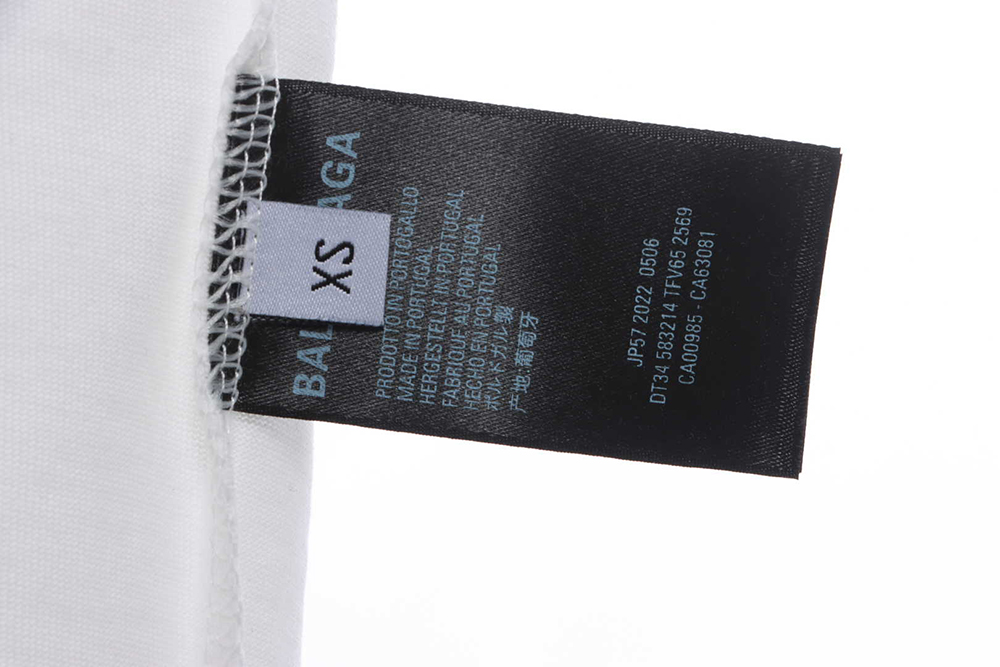 Balenciaga joint clover brand LOGO embroidery short sleeves