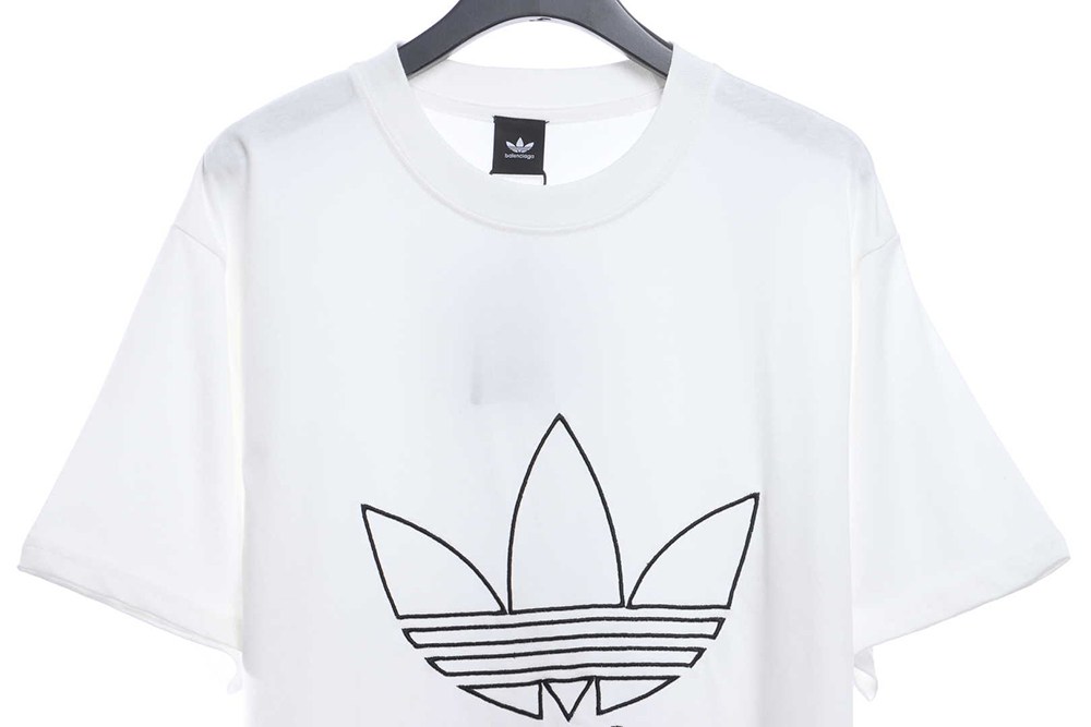 Balenciaga joint clover brand LOGO embroidery short sleeves