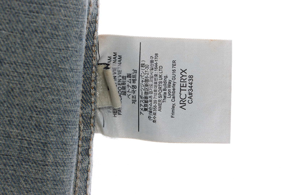 Arc'teryx fluorescent letter LOGO denim jacket TSK1