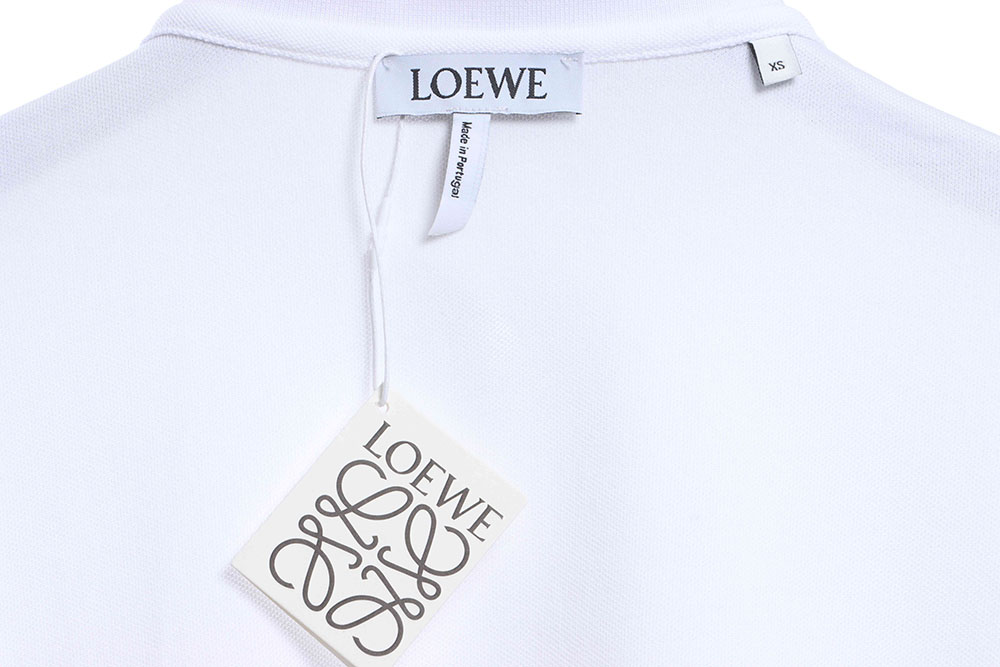 Loewe wheat ear embroidery solid color POLO TSK2