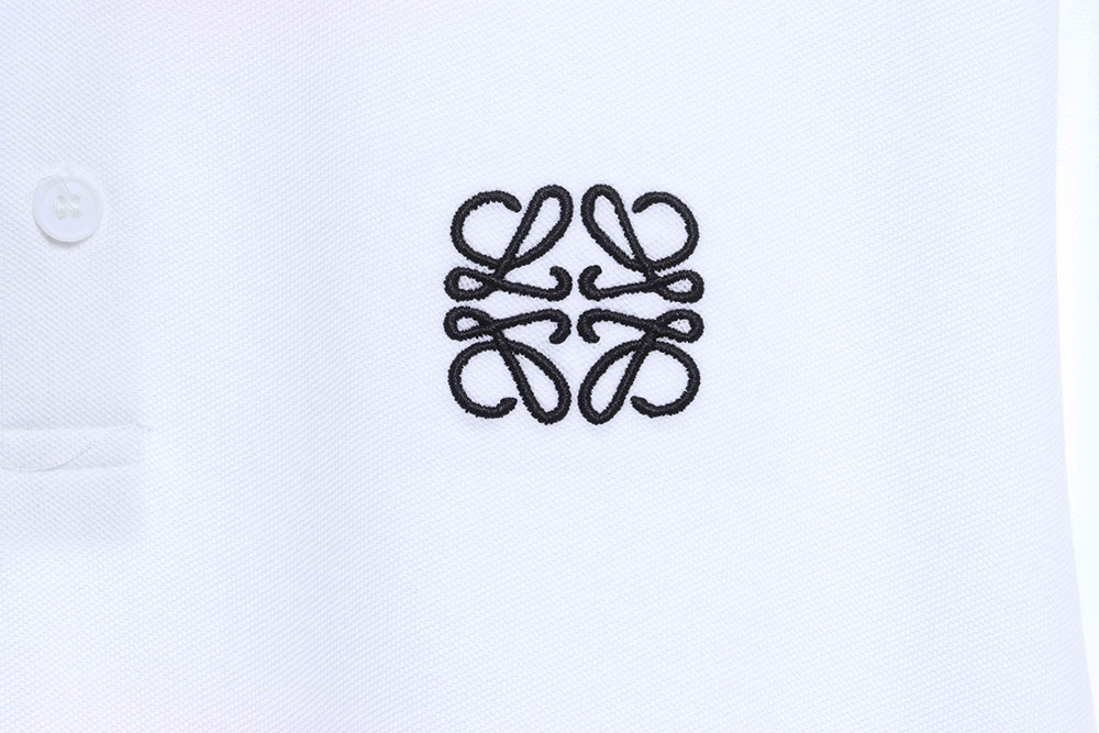Loewe wheat ear embroidery solid color POLO TSK2