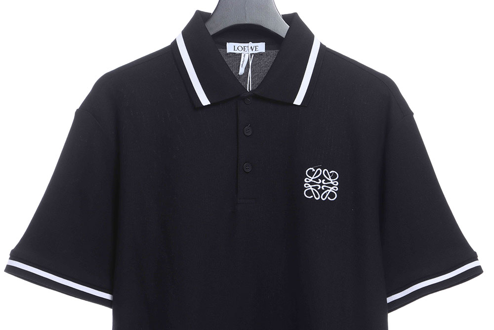 Luo Yiwei chest embroidery white border POLO