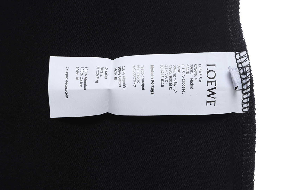 Loewe short sleeve TSK1 with colorful logo embroidery on chest