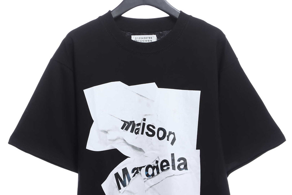 Margiela logo-print jersey short sleeves