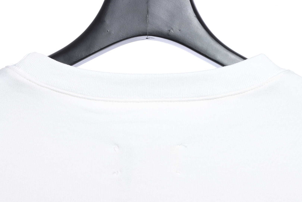 Madison Margiela Margiela red upside-down letter logo embroidery pullover round neck sweater TSK1