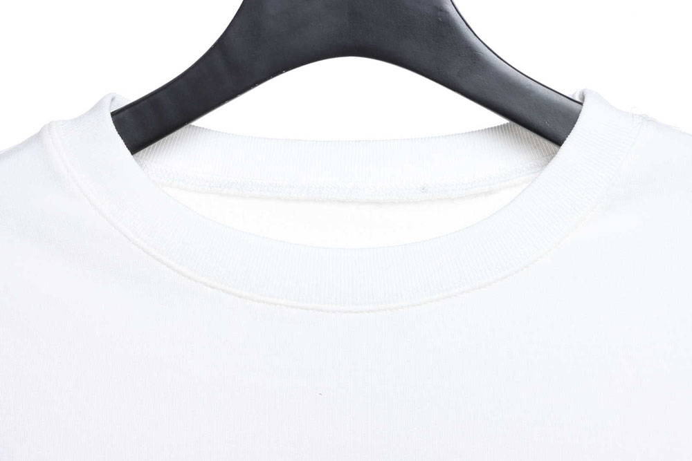 Madison Margiela Margiela red upside-down letter logo embroidery pullover round neck sweater TSK1