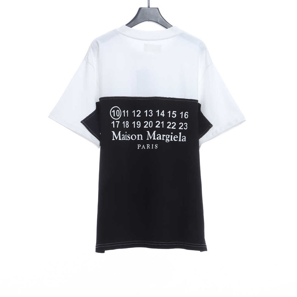 Margiela Number Size Chart Printed Panel Short Sleeve