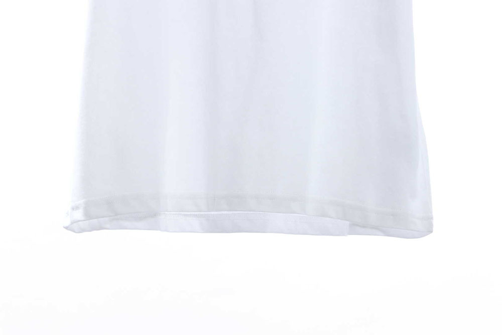 Margiela black and white reverse letter embroidery short sleeve TSK1