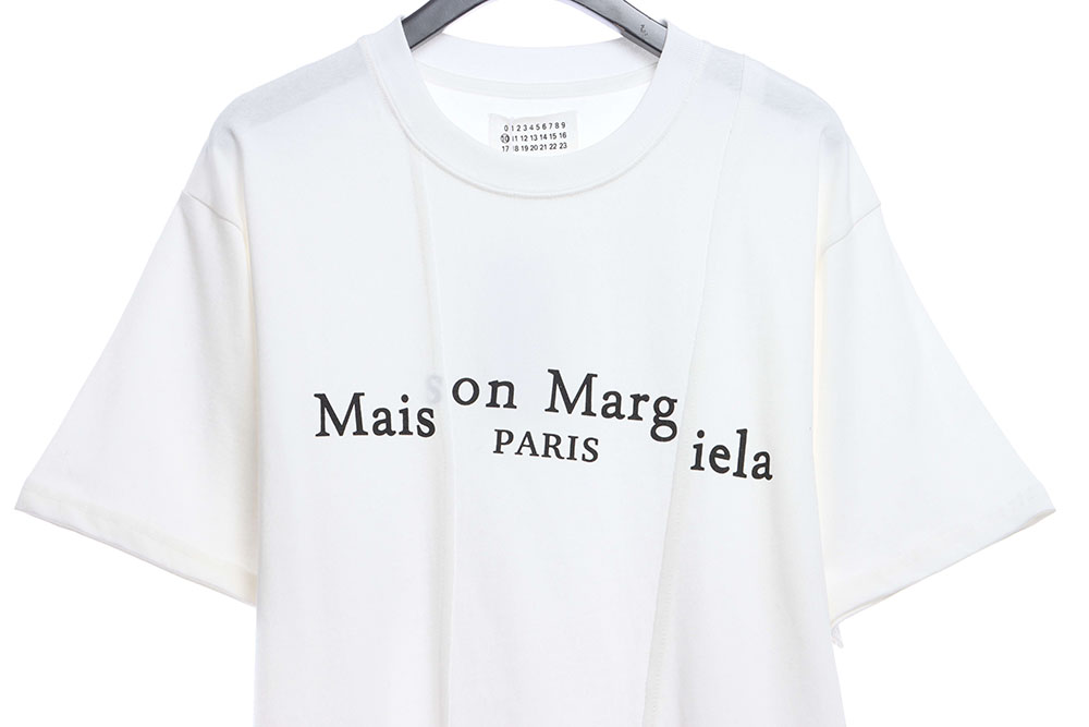 Margiel Irregular Stitching Short Sleeve TSK1