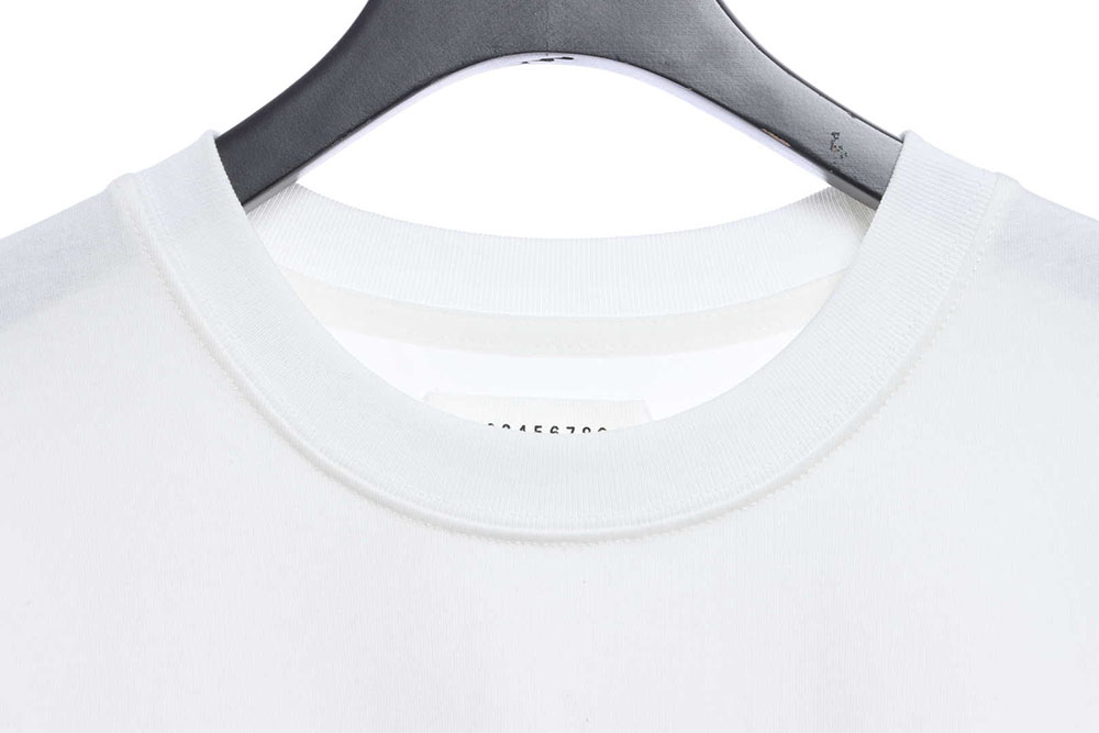 Margiela number sporadic print short sleeves