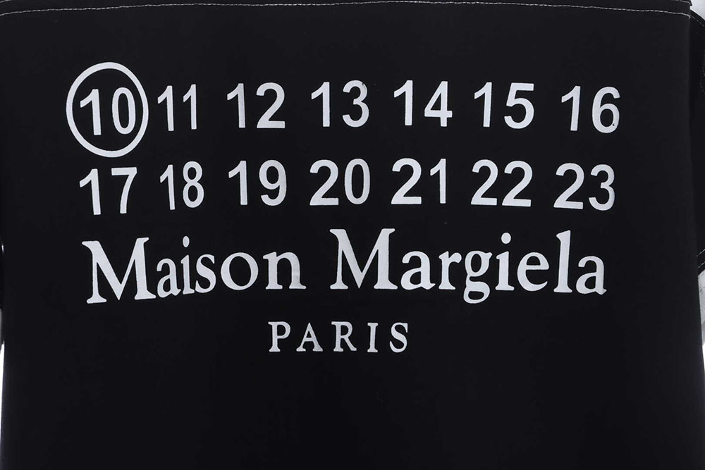 Margiela Number Size Chart Printed Panel Short Sleeve