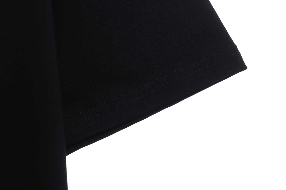 Margiela Black & White Upside Down Letter Embroidered Short Sleeves