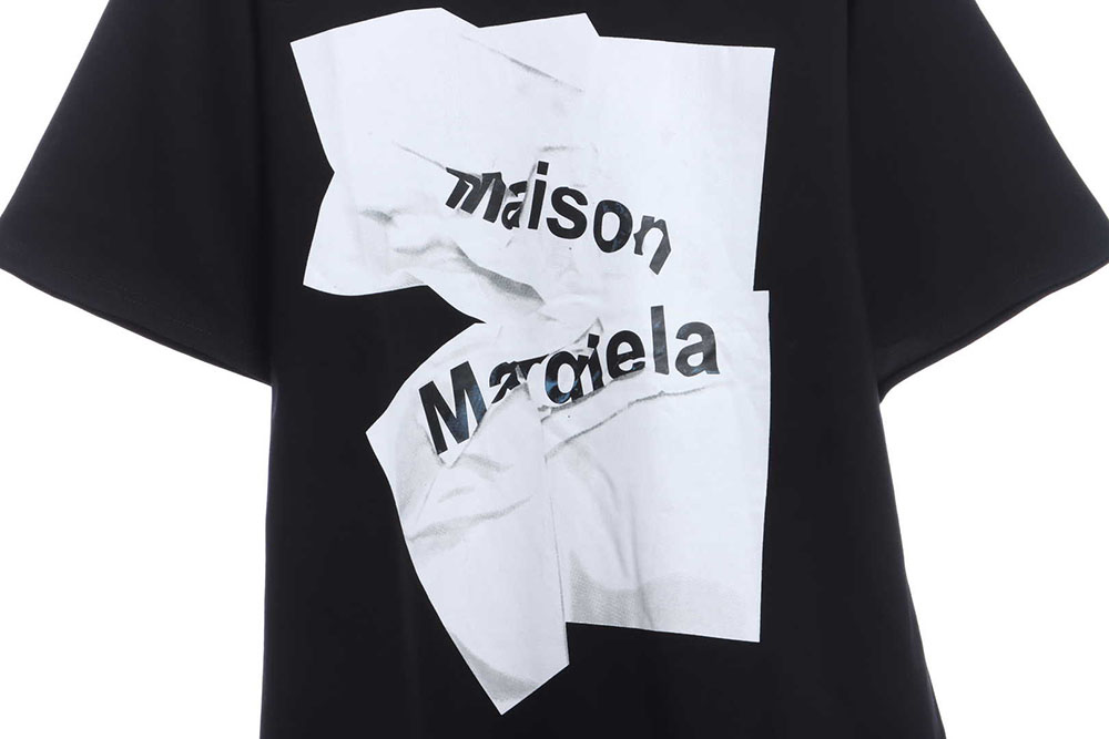 Margiela logo-print jersey short sleeves