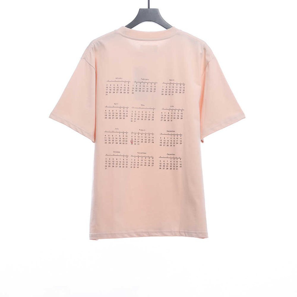 Margiela Classic Numbers Calendar Print Short Sleeve TSK1