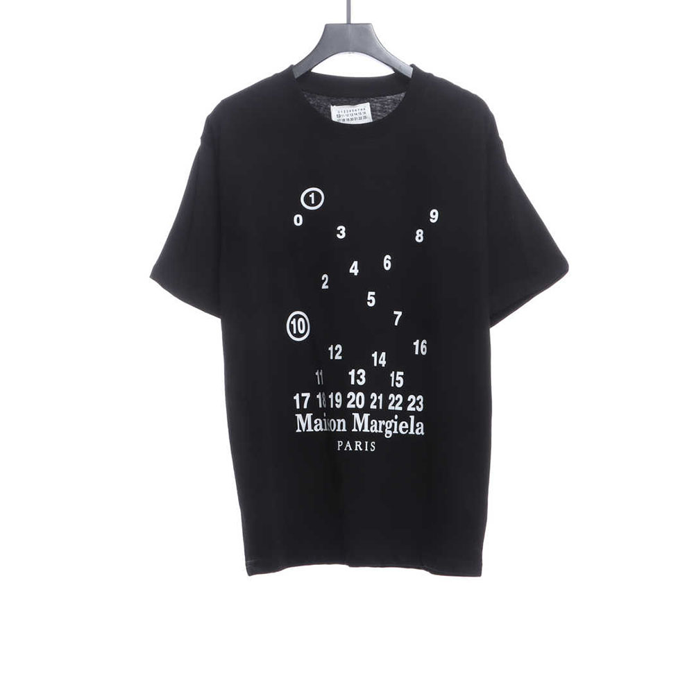 Margiela number sporadic print short sleeve TSK1