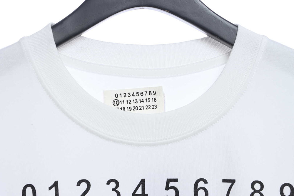 Margiela Number Size Chart Printed Panel Short Sleeve