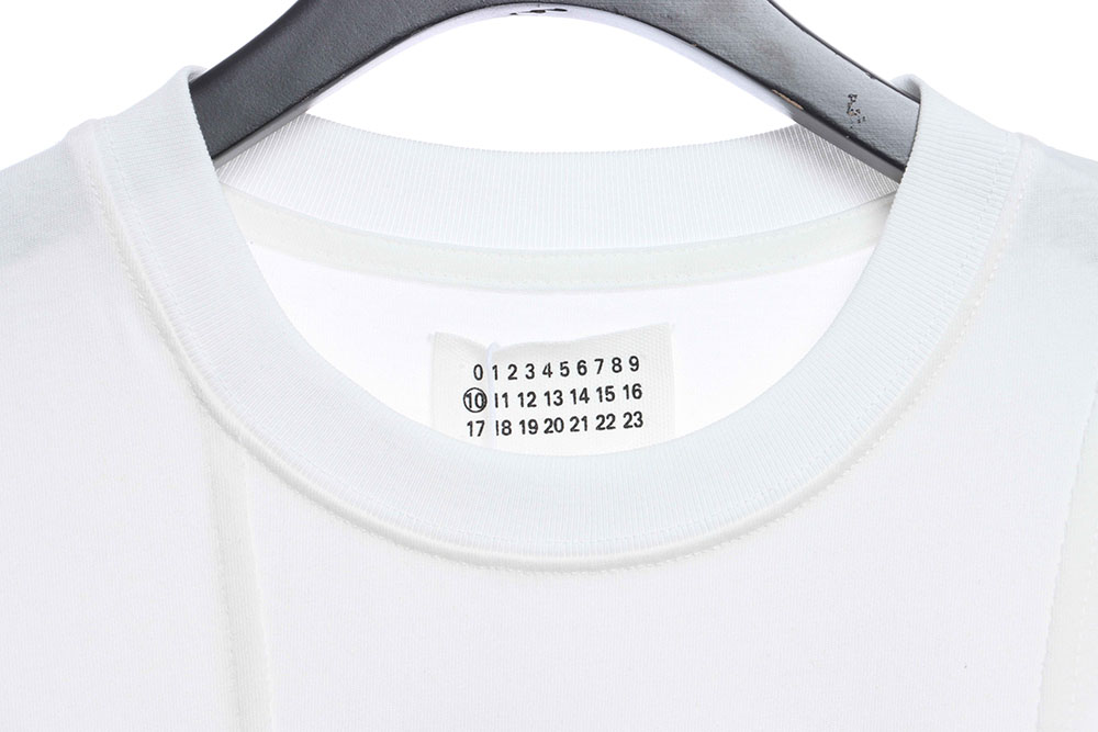 Margiel Irregular Stitching Short Sleeve TSK1